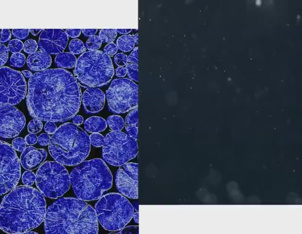 vidéo de bulles qui s'agitent dans de l'eau avec une image de minéraux sur le coté