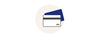 icone carte de paiement sur cercle beige