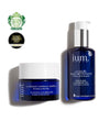 Duo Purifiant IUM Paris : Gelée Nettoyante au zinc et Masque Gommage au silicium, soins bio primés pour purifier et lisser la peau.