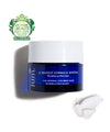 Masque Gommage Minéral IUM Paris, pot bleu, revitalisant, purifiant et lissant, lauréat de la Victoire de la Beauté 2024-2025, produit cosmétique bio naturel à 99%, enrichi en silicium et zinc.