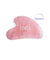 Pierre Gua Sha en quartz rose ium sur fond blanc 